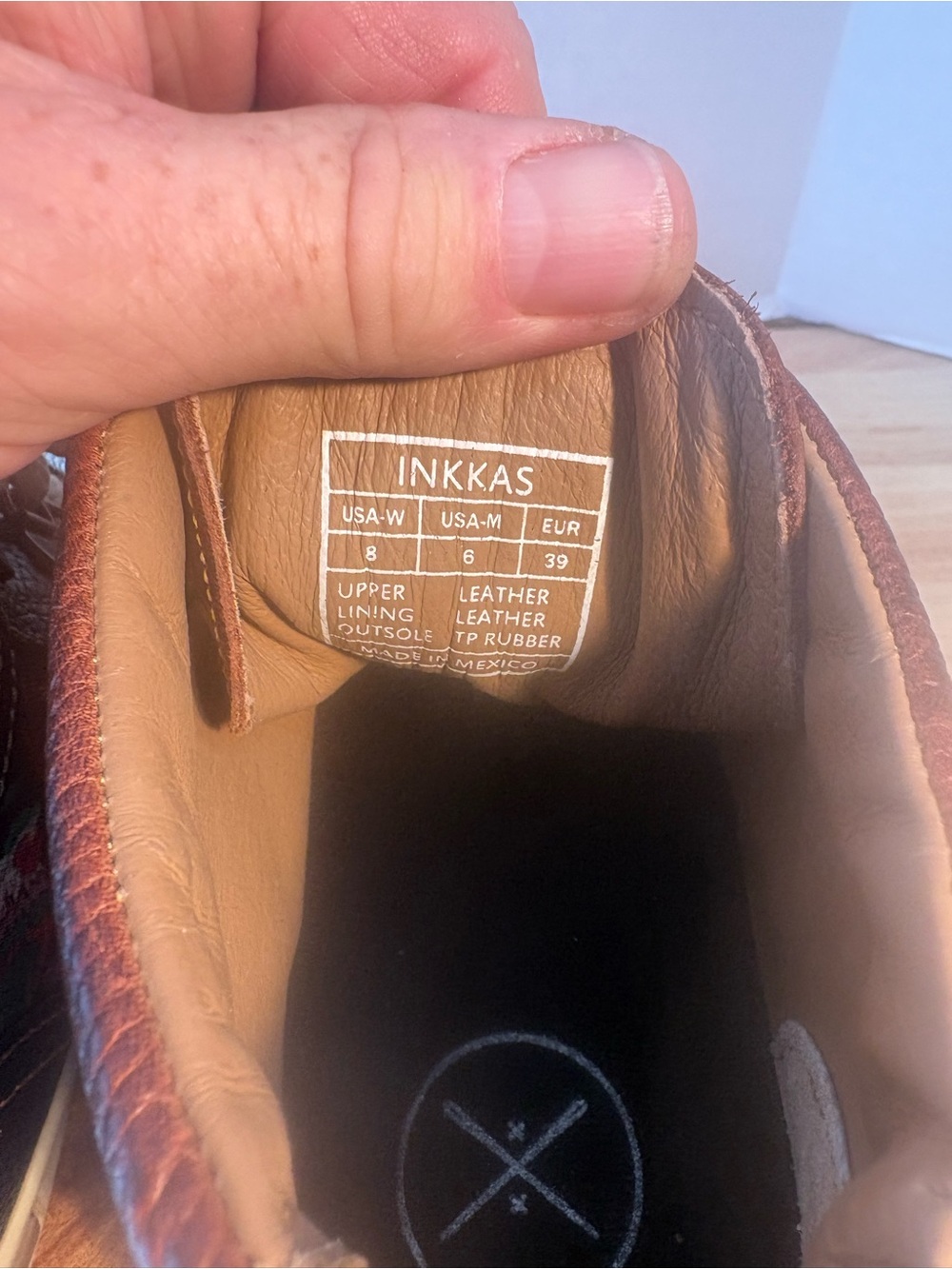 INKKAS Roster Tan Leather-Lined Shoe with Black Insole - Picture 2 of 10
